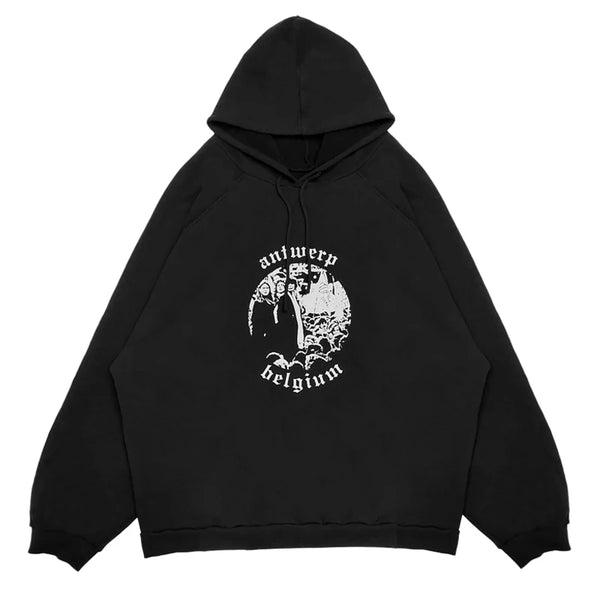 Harajuku oversized shirt featuring new luxury 2023 antwerp archive redux pullover hoodies hoody hooded sweatshirts velvet cotton drake thick fleece street 153