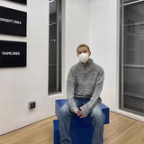 grunge oversized knit streetwear piece for layered look and winter street fits, ideal for men’s fashion and seasonal streetwe