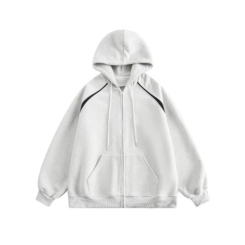 Heavy Weight American Hoodie Mens Spring Autumn 2024 Color Blocking Lo