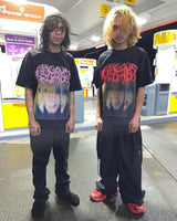Skatercore Oversized shirt – Hip Hop Streetwear Cotton Short Sleeve Tops New Goth Style T