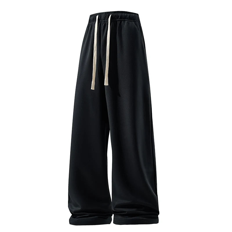 thin casual wide leg pants hang sense fashion handsome classic multi match durable fabric comfortable breathable casual pants unique default style 1322