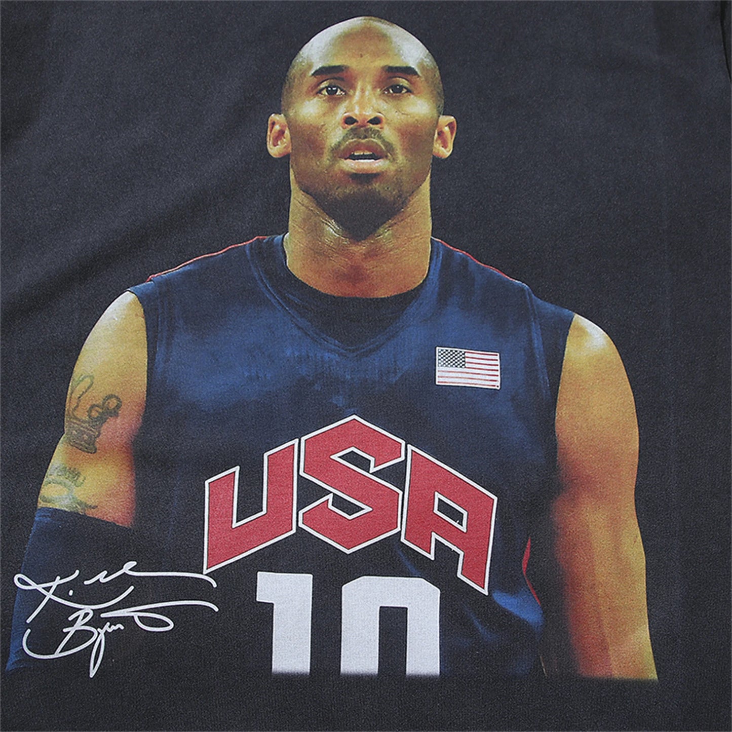 anime aesthetic print tee featuring vintage retro number 10 kobe 2008 dream team print high street hip pop tops t shirt