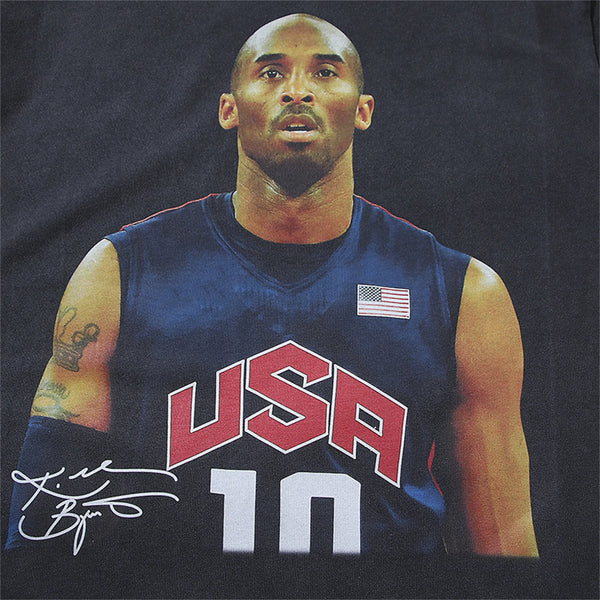 anime aesthetic print tee featuring vintage retro number 10 kobe 2008 dream team print high street hip pop tops t shirt