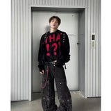 varsity knit sweater with retro streetwear styling for fall and winter outfits, ideal for men’s fashion and seasonal streetwe
