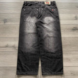 street popular gothic print spot jeans men y2k new harajuku casual loose straight wide leg pants couple joker punk denim trouser unique jeans style 2771