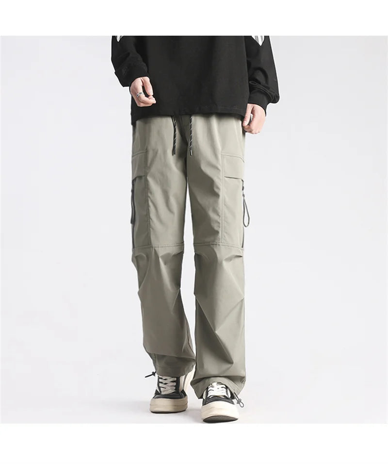 autumn mens cargo pants casual hip hop multi pocket trousers streetwear techwear sweatpants functional baggy pantalones hombre unique joggers style 211