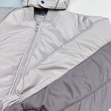 Double zippered hooded down jacket