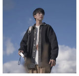 leather varsity jacket, cold weather layer, hip hop