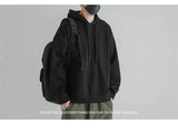 Tactical-inspired hoodie with futuristic darkwear elements