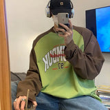 Sadcore Graphic tee – Long Sleeved T Shirt Men Spring New Style Avocado Green Ragl