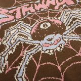 mens hip hop sweater spider knitted pullover o neck jumper fashion punk streetwear harajuku y2k jumpers casual loose sweaters Y2K vintage urban hoodie, trendy hip hop style outerwear, unique limited edition hoodie