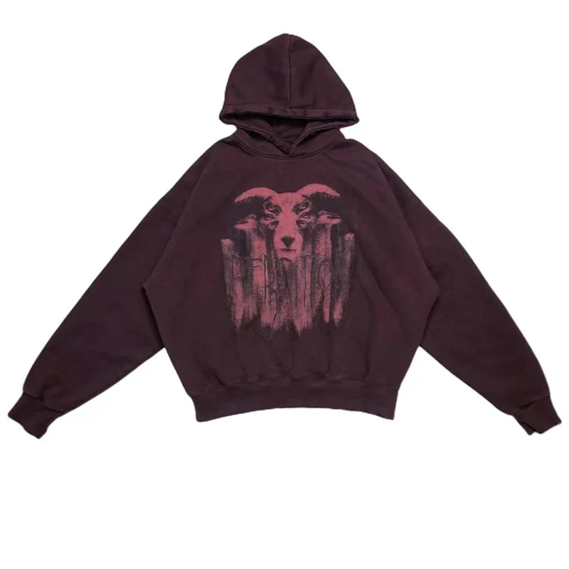 New 2023 Luxury Men Under My Car Goat Dead Snake Gentleman Hoodies Hoo