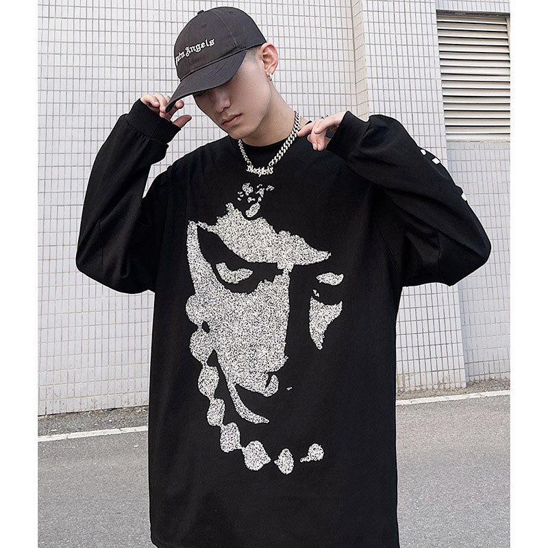 "Scary Hours" Unisex Men Women Streetwear Graphic Sweatshirt Daulet Apparel