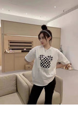 Gothic Aesthetic print tee – New Luxury Sweet Girl Giraffe Diamonds Crystals T Shirts Kor
