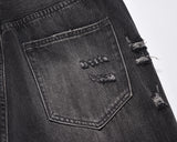 frayed hole washed pantalones hombre baggy jeans mens straight hip hop casual ropa y2k denim pants oversized cargo trousers unique cargo style 1307