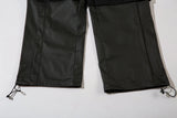 high street striped pu leather cargo pants mens harajuku straight ropa hombre loose overalls oversized casual trousers unique cargo style 5776