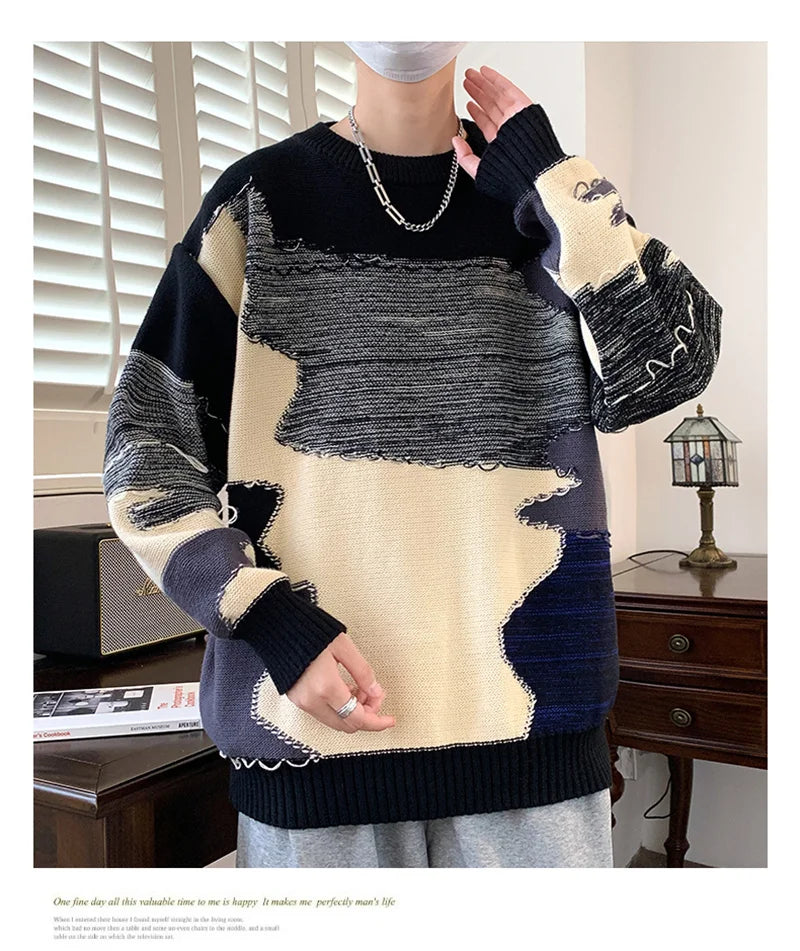 retro street knitwear, high-street look, trendy streetwear apparel for men and women
