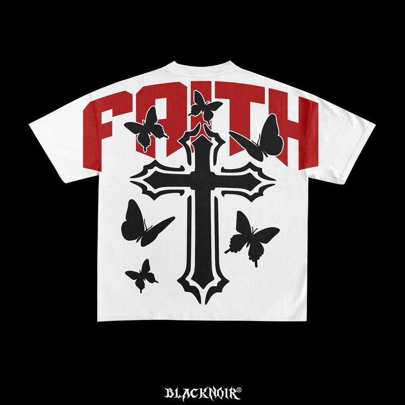 American Cross butterfly Print graphic t shirts 2024 y2k tops high quality cotton oversized t shirt harajuku goth women clothing