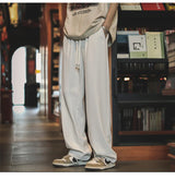 autumn mens sweatpants korean fashion sportswear drawstring wide leg straight track pants casual y2k streetwear baggy trousers unique joggers style 3307