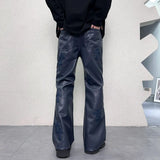 pu leather pants men streetwear fashion hip hop punk gothic vibe casual faux leather pant man boyfriend motorcycle trousers unique default style 3037