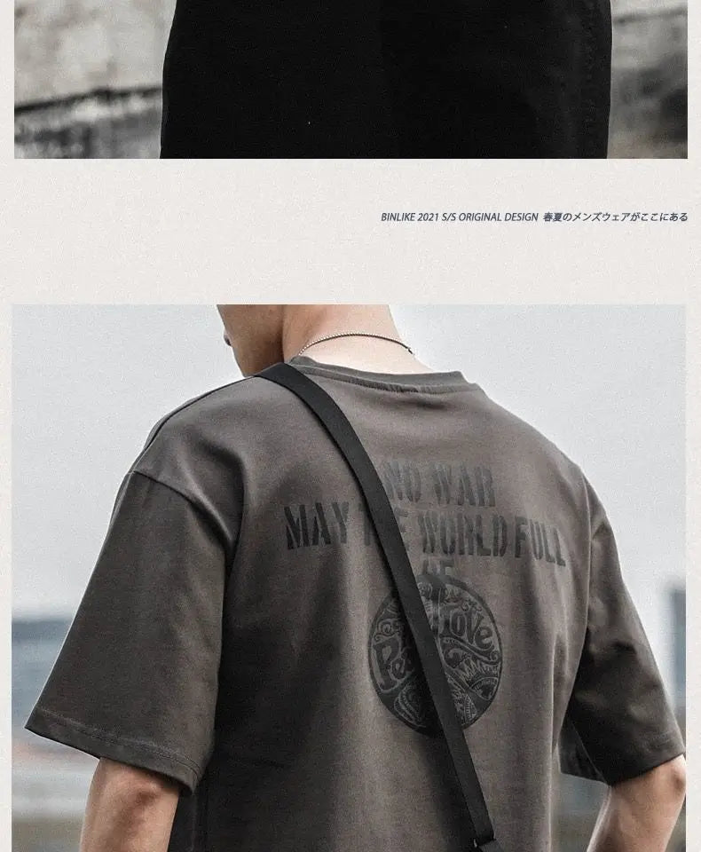 Cyberpunk Crying angel – Pure Cotton Short Sleeved T Shirt For Men New Fashion Ins Lo