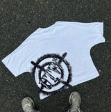 Sadcore Aesthetic print tee – Summer Gothic Trendy Brand Rock Hip Hop New T Shirt Men Y2K