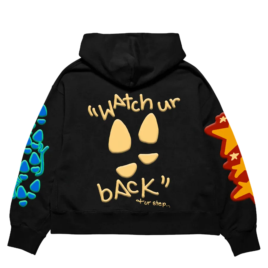 y2k clothing Pullover hooded zip vintage Sweatshirts Printed Pattern Long Sleeve High Street Hip Hop Punk