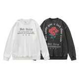 "Fallen Roses" Unisex Men Women Streetwear Graphic Sweatshirt Daulet Apparel