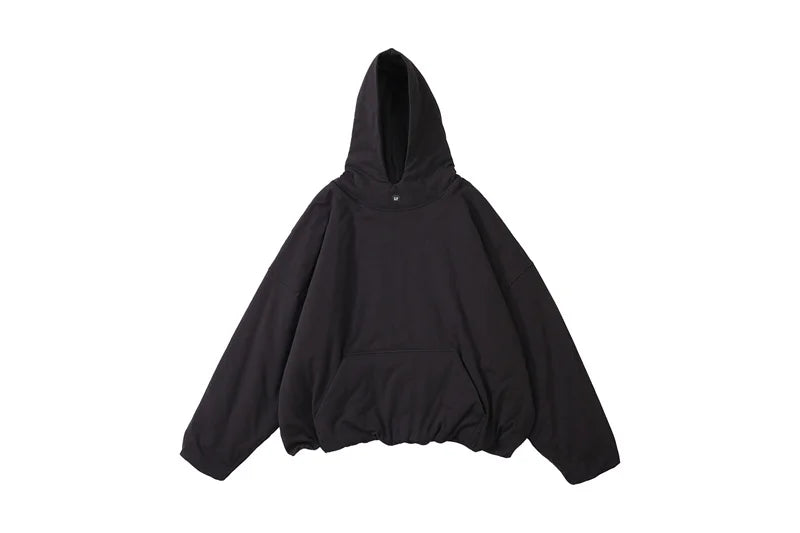 anime tribal flames featuring autumn and winter kanye high street yzy double layer fabric clip cotton mens and womens large hoodie