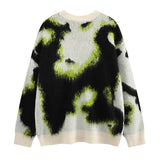 y2k contrast color knitted sweater unisex harajuku sweater casual warm o neck pullover streetwear loose sweaters jumper knitwear - trendy hip hop fashion hoodie, oversized streetwear hoodie, bold artwork streetwear hoodie
