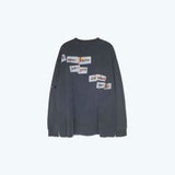 Vaporwave Aesthetic print tee – Distorted Portrait Printing Short Sleeved T Shirt Hip Hop Su