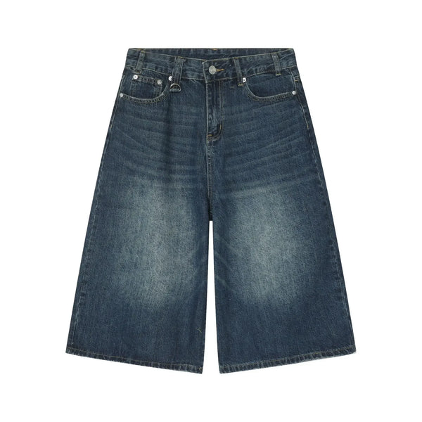 men summer streetwear fashion loose casual wide leg denim calf length jeans pants male vintage jeans baggy hosen pants unique jeans style 1513