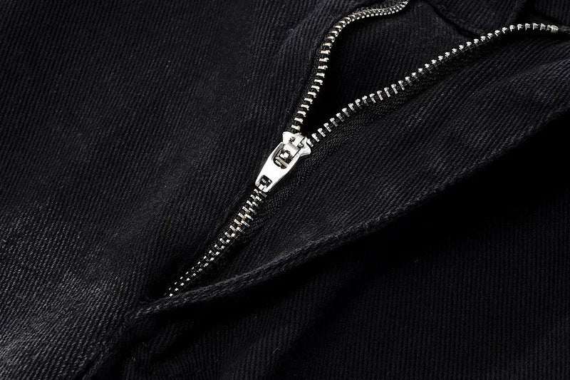 rainbowtouches men jeans unisex pants high street hip hop loose casual couple cargo straight patchwork gradient casual pants unique cargo style 595