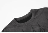 Sadcore Vintage print – Men Street T Shirts Artistic Logo Design Suede Short Sleeves