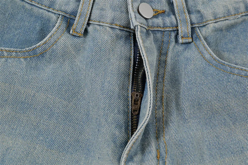 vintage multi pocket baggy jeans mens harajuku cargo denim pants retro hip hop straight loose jean pants men clothing unique cargo style 1081