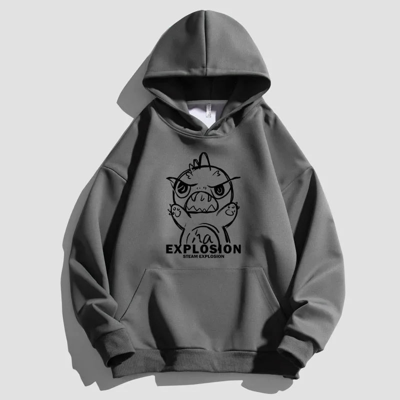 oversized knit pullover, fall/winter fashion, soft knit pullover with flame design, y2k fashion statement