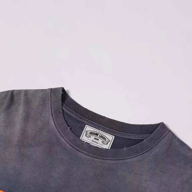 Y2K Graphic Tee – 2024Ss Saint Louis T Shirts Men Woman Good Quality Cotton Lo – Urban Streetwear for Men & Women