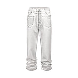 harajuku men women baggy jeans pants solid color washed loose casual denim trousers oversized high street loose cargos baggy cargo bottoms