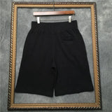 New Novelty high quality Men Luxury Side Metal Rivets Comfortable Classic Striped Skateboard Street Cotton Casual Shorts #D51