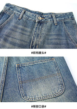 men streetwear fashion loose casual plus size denim harem jeans pant cityboy retro splice pocket cargo jeans trousers 40 38 unique cargo style 3205