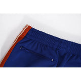 colorful blue motion casual pants men woman trend side edge weaving embroidery drawstring loose joggers sweatpants urban active pants