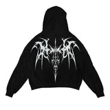 Streetwear hip-hop hoodie with money-motivated print