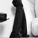 mens trousers y2k shiny night sky diamond casual pants autumn streetwear fashion campus performance straight pant mens clothing menswear bottoms