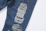 distressed skinny flared micro flare jean for mens mesh big destroyed ripped denim jeans hip hop biker jeans pants male unique jeans style 1324