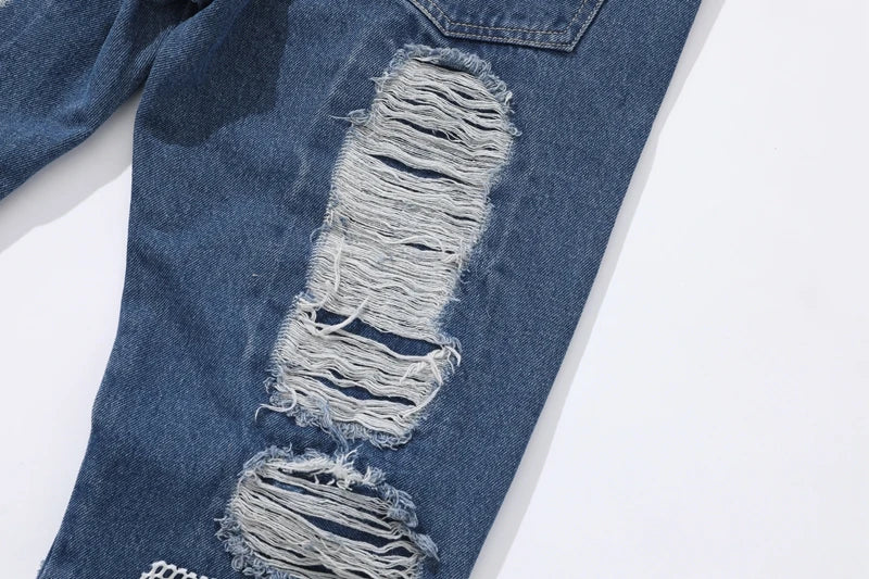distressed skinny flared micro flare jean for mens mesh big destroyed ripped denim jeans hip hop biker jeans pants male unique jeans style 1324
