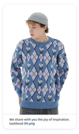 grunge knit sweater with heavyweight fabric, layered urban look for cold weather, street fashion menswear trend for seasonal 