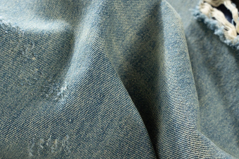 vintage men baggy jeans distressed ripped denim pants male luxury designer jeans trousers unique jeans style 1417