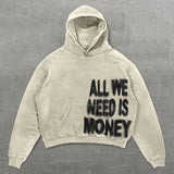 Vaporwave Drop – Harajuku Oversized Letter Print Streetwear High Quality Hood – Streetwear Fashion for Men & Women