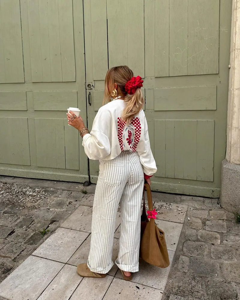 Trapwear Streetwear top – Harajuku Gothic Cherry Graphic T Shirts Autumn Streetwear Ov
