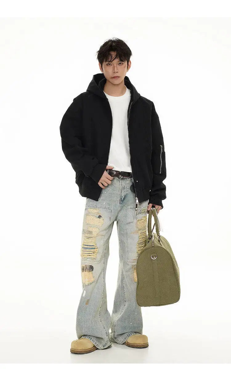 double-layer hoodie, modern streetwear, men's streetwear fashion, trendy oversized fit, urban techwear design, modern hip hop